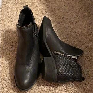 Lucky Brand Black Ankle Boots